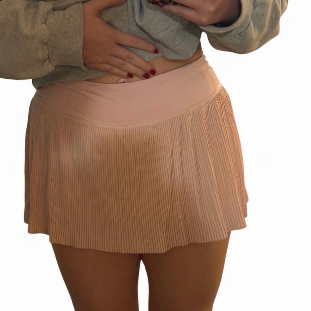 Lululemon Athletica Blush Pleated Mini Skirt